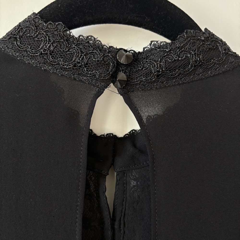 Alice + Olivia Black Lace Dress - Picture 7 of 9